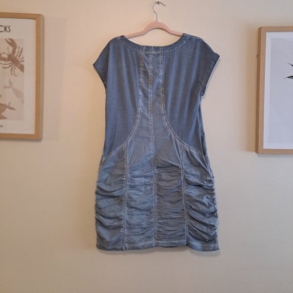 XCVI  Ruched Midi Length Dress - Picture 2 of 3